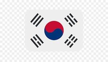 Flag of South Korea Flag of North Korea Emoji - korean 