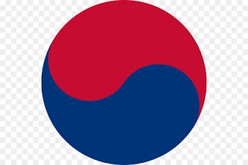 Flag of South Korea Joseon Yin and yang Taegeuk - taekwondo clipart 