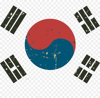 Flag of South Korea North Korea Korean War - Vector South Korea flag 