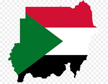 Flag of Sudan Map - Flag 