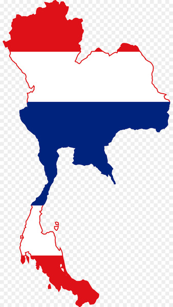 Flag of Thailand Map - thailand 