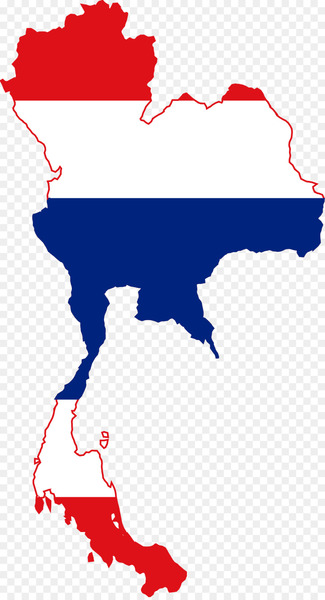 Flag of Thailand Map - thailand 