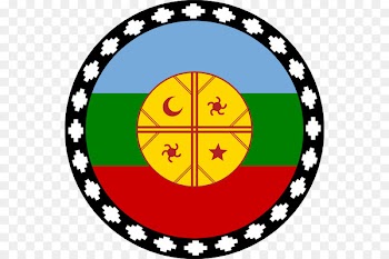 Flag of the Mapuches Cultrun Chile Culture - symbol 