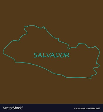 Flag of the republic of el salvador overlaid on vector image