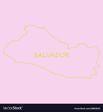 Flag of the republic of el salvador overlaid on vector image