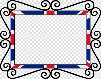 Flag of the United Kingdom Frames Flag of the United States , BORDER FLAG transparent background PNG clipart