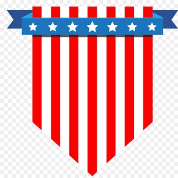 Flag of the United States - American flag hanging flag vector material material 