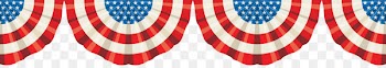 Flag of the United States Banner Bunting Clip art - Semicircular American flag banner creatives 
