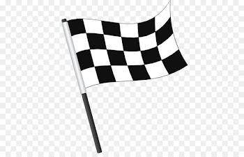 Flag of the United States Banner Icon - Checkered flag 