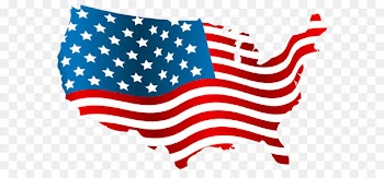 Flag of the United States Map Clip art - USA Flag Map PNG Clip Art Image 