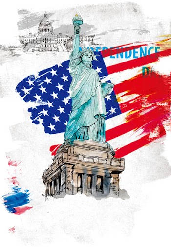 Flag of the United States United States Declaration of Independence Flag Day - USA Statue of Liberty 