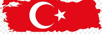 Flag of Turkey Map - map 