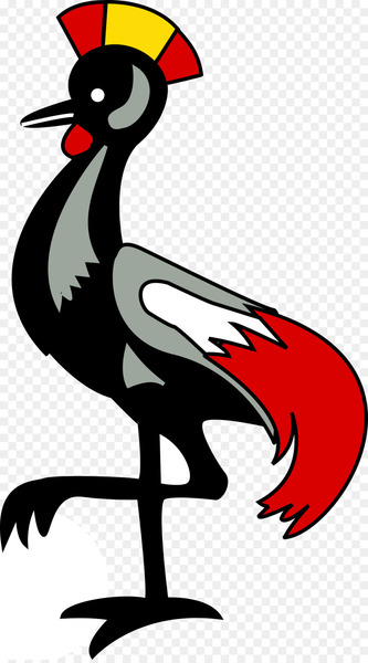 Flag of Uganda Fahne National flag - crane 