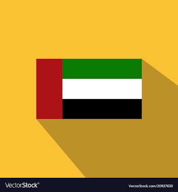 Flag of united arab emirates united arab emirates vector image