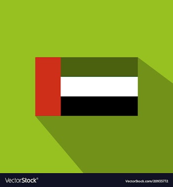 Flag of united arab emirates united arab emirates vector image