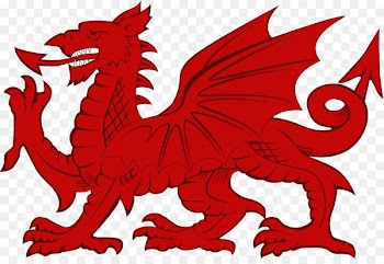 Flag of Wales Welsh Dragon Chinese dragon - ara pennant 