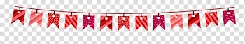 Flag u5f14u65d7, Color decorative hanging flag transparent background PNG clipart