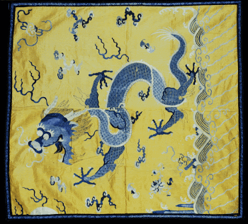 Flag, yellow satin ground embroidered | Free Photo - rawpixel