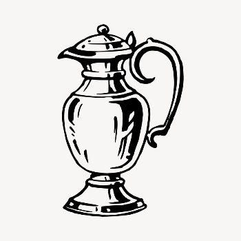 Flagon clipart, vintage hand drawn | Free Vector - rawpixel