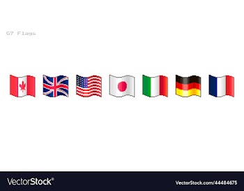 flags of great seven countries g7