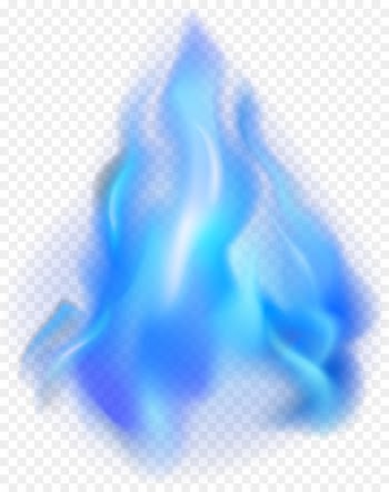Flame Blue Heat - Blue simple flame effect element 