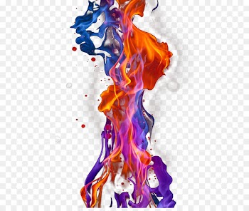 Flame Blue Red - Red Blue Flame overlap 