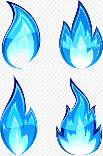 Flame Fire Drawing Clip art - Blue flame 