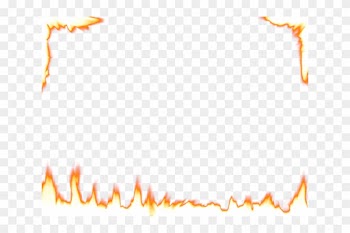 Flame - Fire Flames Border Png