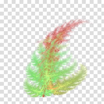 Flame Fractal Tubes, green and pink lights transparent background PNG clipart