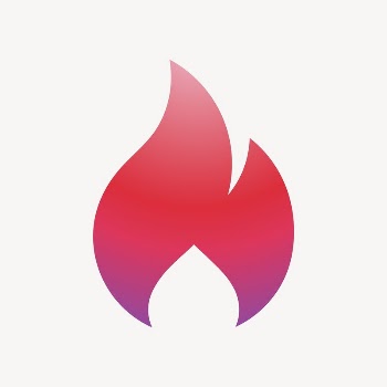 Flame icon, gradient design vector | Free Icons - rawpixel
