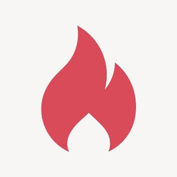 Flame icon, pink flat design | Free Icons - rawpixel