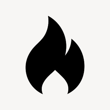 Flame icon, simple flat design | Free Icons - rawpixel