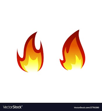 Flame logo template vector image