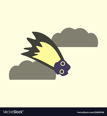 Flame meteorite icon in cartoon style isolated on vector image