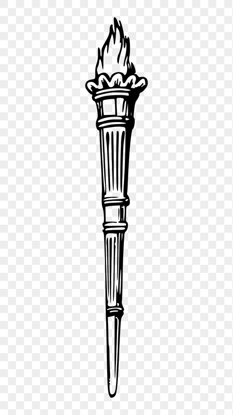 Flame torch png sticker illustration, | Free PNG - rawpixel