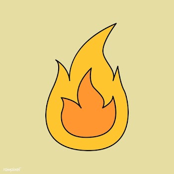 Flame warning sign | Free stock vector - 1206874