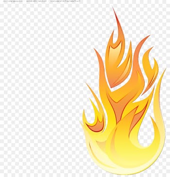 flame yellow fire clip art