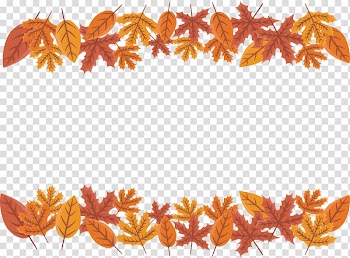 Flaming maple leaf border transparent background PNG clipart
