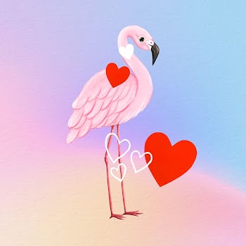 Flamingo background, gradient colorful design | Free Photo Illustration - rawpixel