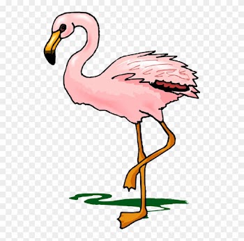 Flamingo Clipart - Cartoon Transparent Flamingo