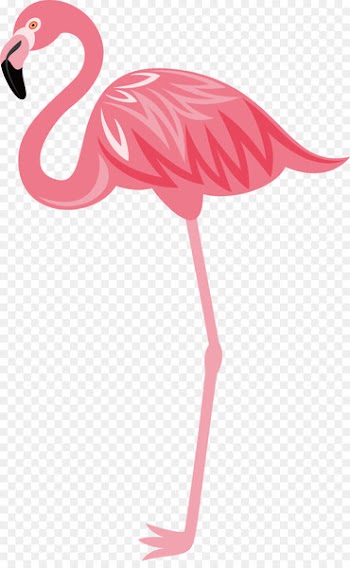 Flamingos Bird Euclidean vector - Hand-painted flamingos 