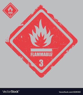 Flammable sign vector image