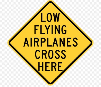 Flash flood warning Drowning New Jersey State Park Police Sign - airplanes sign 
