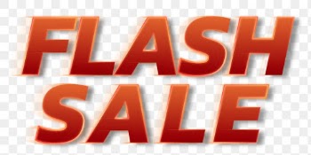 Flash sale PNG typography speed red font | Free stock illustration | High Resolution graphic