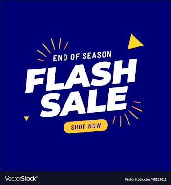 flash sales banner design advertisement design