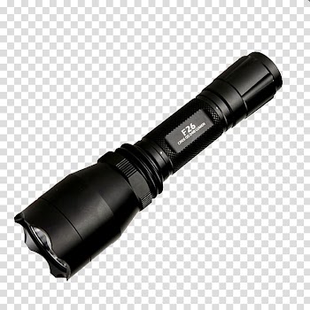Flashlight Battery charger Light-emitting diode, LED Flashlight transparent background PNG clipart