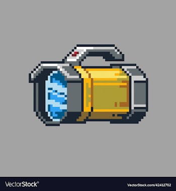 flashlight pixel art for game