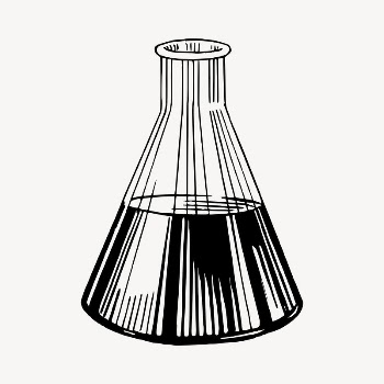 Flask clipart, vintage hand drawn | Free Vector - rawpixel