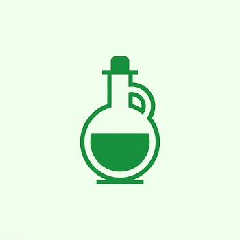 Flask icon vector in green | Free stock vector - 487168