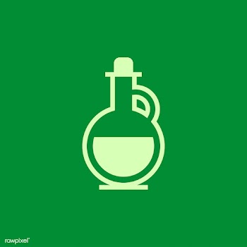 Flask icon vector in green | Free stock vector - 487172